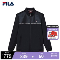 FILA Fiele official mens knitted jacket autumn 2021 New Sports Leisure Stand Collar fashion jacket