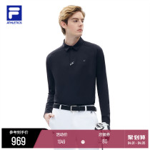 FILA ATHLETICS Official Man Long Sleeve POLO2022 Spring New Fashion Casual Golf
