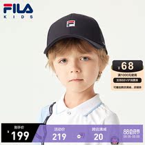 FILA KIDS FILA childrens baseball cap girls and boys hat 2021 autumn new childrens sunshade cap