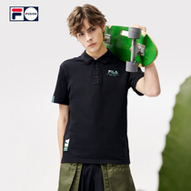 FILA FUSION FILA TIDE brand mens short-sleeved POLO shirt 2021 summer new casual top T-shirt