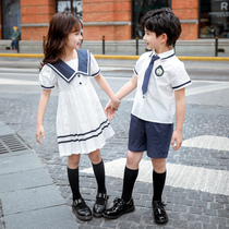 Kindergarten garden clothes Summer clothes new school uniforms British suit Primary school class clothes Childrens graduation photos June 1 performance clothes