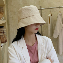 Fishermans hat female spring summer Korean version of Japanese simple straight tube hat tide casual summer sunshade bucket basin hat