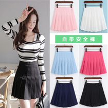 Spring and summer new Japan and South Korea high waist Joker academic style white aa pleated skirt skirt tennis skirt skirt women's skirt