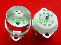 Ceramic 9-foot electronic tube seat silver-plated foot GZC9-F-A large head for 12AX7 EL84 and other electronic tubes