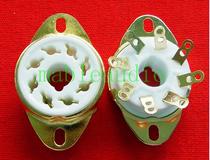 Ceramic 8-pin electronic tube holder GZC8-Y-6-G Gold-plated foot for KT88 6550 EL34 6P6P 6SN7