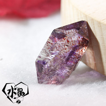 Pure natural Brazilian aster three-wheel backbone purple super seven raw ore rough can diy jewelry winding men and women gifts