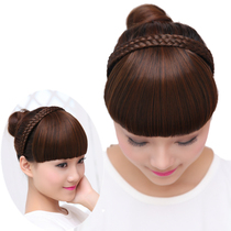 Wig female fake bangs with hairband braids head hoops Qi bangs invisible thickened hair clips fake current sea head curtain