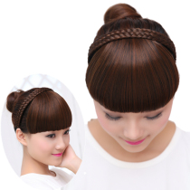 Wig female fake bangs with hairband braids headband Qi bangs invisible thickening hair extensions hairpin fake Liuhai head curtain