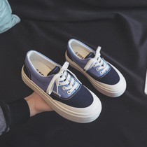 Popular niche thick-soled canvas shoes womens shoes 2021 new summer thin spring and autumn cloth shoes big head casual board shoes