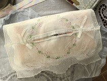 2019 10] Exported to Europe and the United States Handmade Embroidered Lace Napkin Set Tissue Box Set Chic