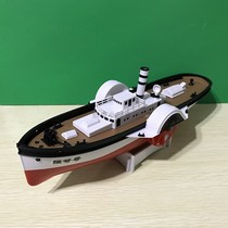 Strong crossbow number bright wheel electric assembly model towing ship model ship model sea model electric assembly science popularization model puzzle