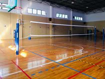 Jinling Sports ZPZ-1A indoor in-line volleyball column volleyball rack FIVB certified high-end volleyball net 13101