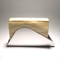 Mirror tissue rack table triangle cartoon simple napkin holder vertical tissue Rack restaurant coffee shop Hotel