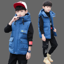 Childrens vest 2021 new autumn winter Cotton horse clip middle boy foreign style thick coat vest