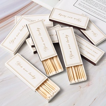 Custom lengthened matches retro exquisite texture birthday aromatherapy candle matches cigarette cigar anti-hot hand matches