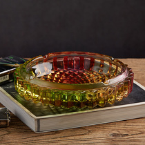 Large ashtray creative fashion colored glass ashtray smoker glass ashtray home living room bedroom hotel