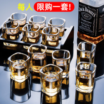 Tianxi white wine glass household glass Set 6 foreign wine glasses small cup small Cup 2 two spirits bullet Cup