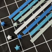 May the stars flash drilling folded paper strips of writing glass bottles Colour thick hand note finished diy making material