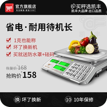 Kaifeng Electronic Scale Commercial Mini-Denominated Bench Scale 30kg High Precision Weighing Market Selling Vegetable Swing Stall With Gauge