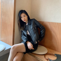 MSBEAST imported sheepskin leather leather clothing 2021 new womens short jacket spring and autumn lapel leather jacket