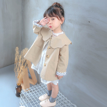 Female baby windbreaker Spring and Autumn girls  jacket 1 Korean version 2 autumn 3 childrens female treasure baby Western style 4 years old 2021 autumn