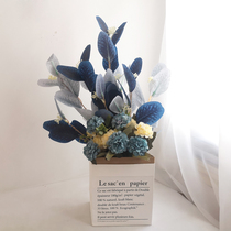Nordic plastic simulation floral living room ornaments Desktop decoration creative simple fake flower bouquet indoor potted plants