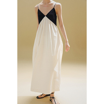 MURMURMI 22SS designer brand deconstructed V-neck slip dress haute sense smudge dress