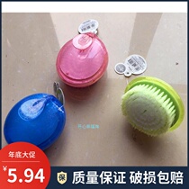 Promotional creative fashion round brush Crystal washing brush kitchen toilet cleaning brush plastic bristle board brush