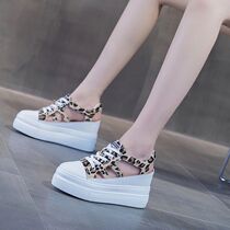New season charming simple fashion ~ inner heightening hollow sandals summer breathable thick-soled Roman shoes Daddy shoes
