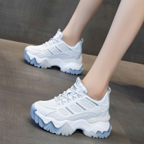 The store manager left a small man increased by 9 cm net red Dad shoes summer breathable wild height-increasing white shoes