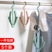 Creative Wind double balcony shai xie jia multifunctional hanging shoes of liang xie jia adhesive hook liang xie jia sub-liang shai jia