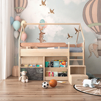 Children solid wood beds Tree house bed Lower bunk beds High and low beds Childrens room Princess beds Semi-high house bed Customized