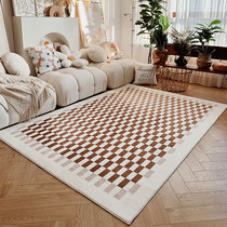 Roman Retro Chessboard Carpet With Ancient Wind Living Room Sofa Blanket Modern Minimalist Plaid Wind Tea Table Blanket Bedroom Rug