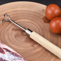 The quality of the bony hand hook beef hook wooden handle meat hook peeling tool split meat hook grab meat hook hook meat hook