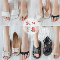 Five Finger Socks Front Palm Half Sole Toe Socks High Heel Sandals Socks Women Summer Sweating Thin and Invisible Socks Bottom