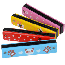 Special price wooden harmonica children 16 double row Childrens Enlightenment instrument wooden harmonica toy for students teaching