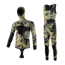 2021 diving suit male professional deep diving wetsuit coat 3 ~ 5MM split semi-dry fish suit women