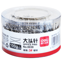 deli pin 3# straight pin office supplies 0039 100g tube