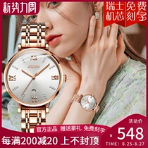  Swiss movement brand-name ultra-thin womens watch temperament atmospheric waterproof 2021 new womens watch brand