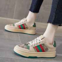Thick-soled canvas shoes women ulzzang Joker star same womens shoes 2021 new autumn casual board shoes