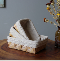 Hipster snack storage basket bread basket fruit basket home desktop storage basket basket wood basket