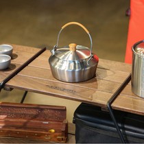 Spot Korean Minimal works camping small kettle high-value outdoor mini kettle teapot 0 6L