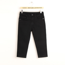 7 points Black Jeans Woman 2019 Summer New Foreign Trade Large-size Elastic Conspicothin Pants Quality Casual Pants