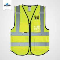 Small Sa 3M Reflective Vest Safe And Breathable Traffic Construction Night-time Sanitation Takeaway Car Generation Customized Waistcoat