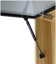 Narrow aluminum frame door glass door hydraulic Rod support Rod upper flip door cabinet narrow frame pneumatic Rod hanging cabinet stop air support