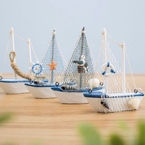 Young teacher pocket Kindergarten wall Home corridor Air creative Mediterranean Sailing boat hanging ornament model