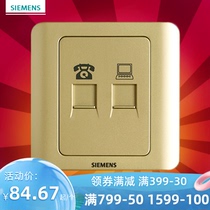 Siemens switch socket panel Vision Gold Brown series Telephone computer socket 5TG0 125
