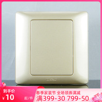 TJ Switch Socket Switch Panel Elegant Series Blank Panel Whiteboard Champagne Gold
