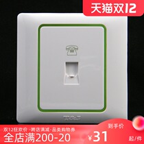TJ space base switch socket elegant Series 4 cell American phone socket with fluorescent K801-4TU-FL