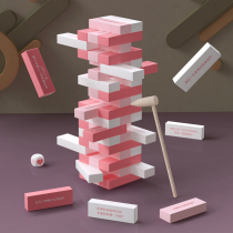 Childrens stacked music stacked high balance building blocks parent-child interactive game kindergarten middle and large class educational board game toys